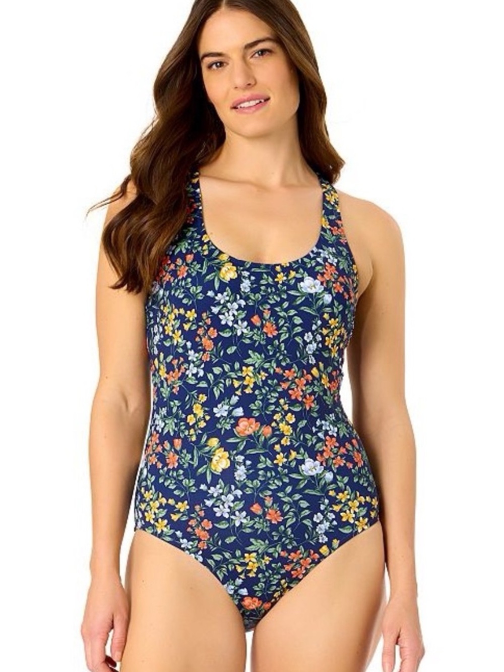 NWT Lands’ End Tugless One Piece Swimsuit